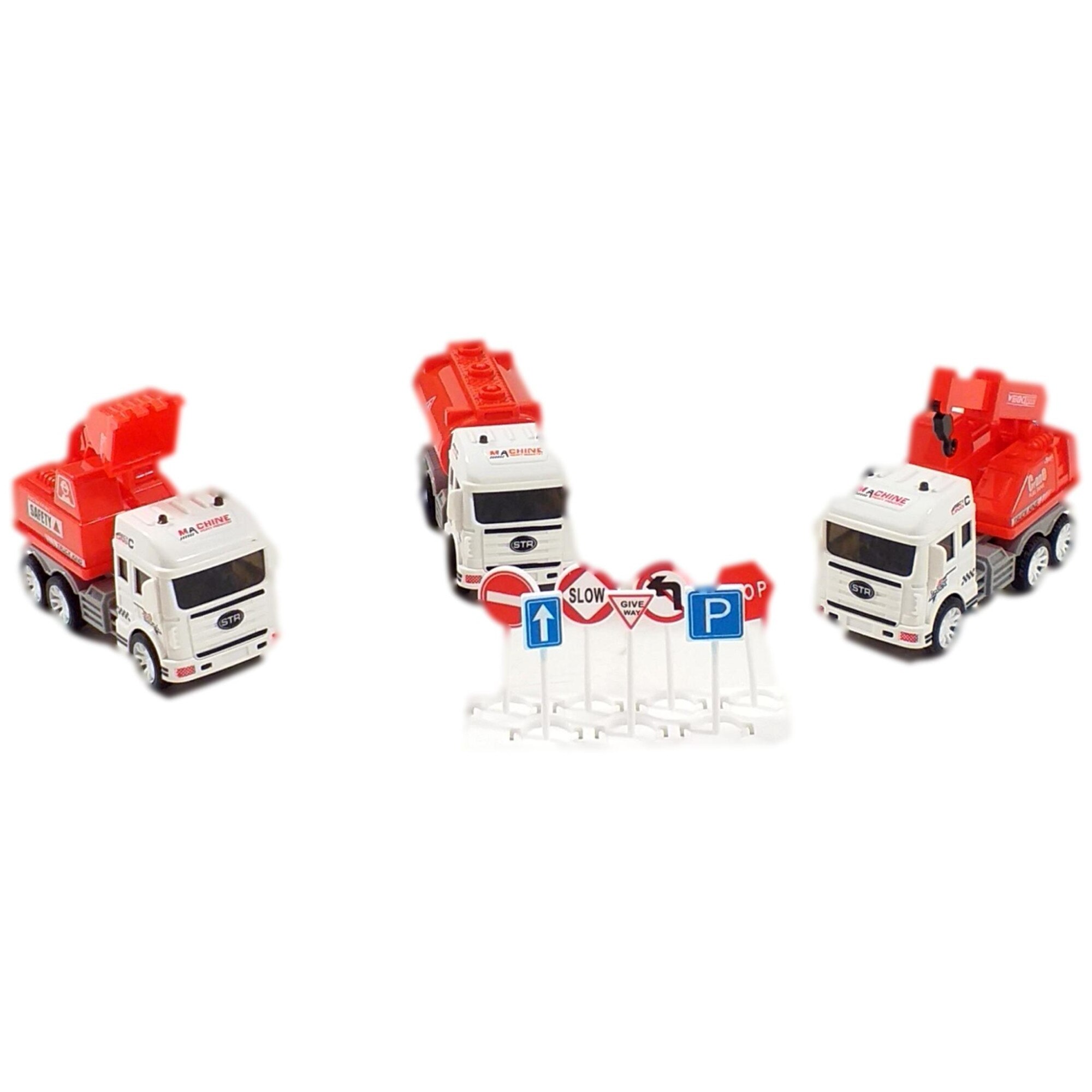 Set 3 Masinute ,cu accesorii, Multicolor