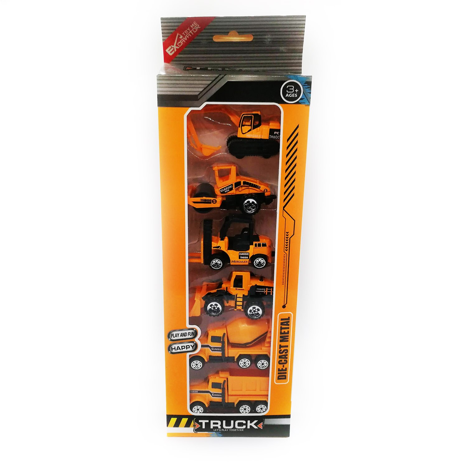 Set 6 utilaje,,Die Cast Truck, metal