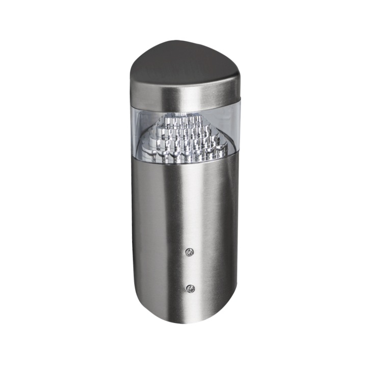 Stalp Gradina Exterior LED Erste Piramid 24x0.12W 144lm 6400k EL0032214 IP44 Culoare Crom