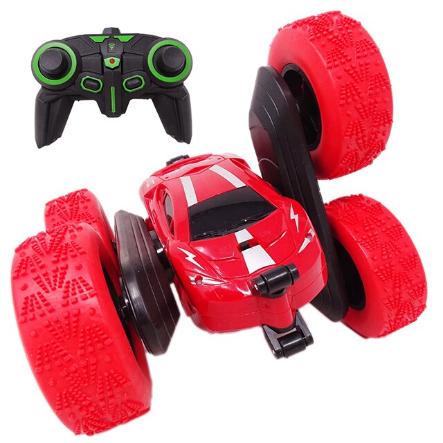 Masina cu Telecomanda Salamandra Kids, Rotatie 360 °, Stunt Car, Rosie, +6 ani