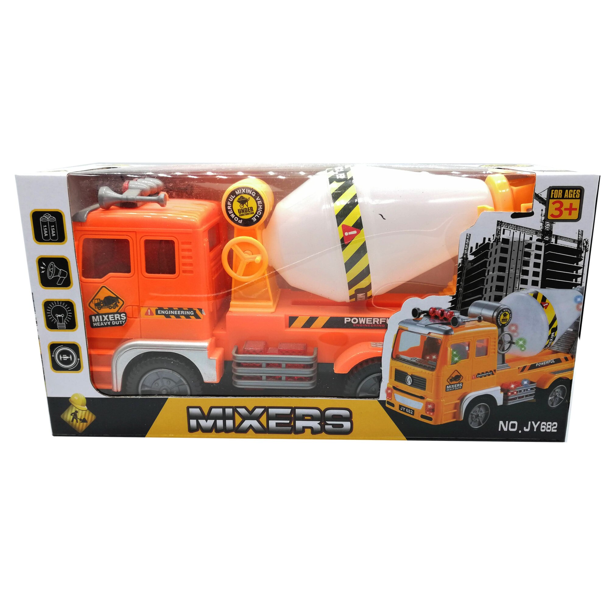 Betoniera cu baterii ,Heavy Duty, cu lumini si sunete