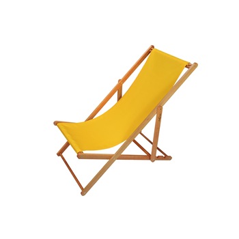 Sezlong pliabil din lemn BLUMAPI culoare galben Sezlong pliabil din lemn BLUMAPI culoare galben