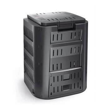 Compostor de gradina, 220 L, negru, Compogreen Compostor de gradina, 220 L, negru, Compogreen