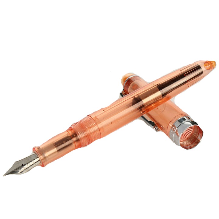 Stilou, Jinhao 992, rosu transparent, rasina