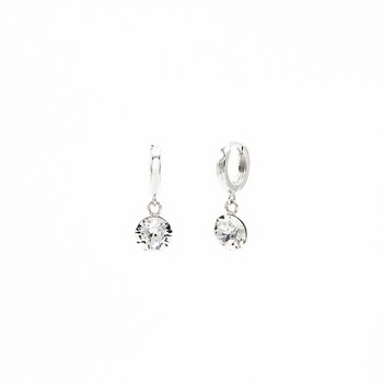 Cercei Belmondo cristale Swarovski xirius 8mm Crystal, leverback rotund argint Cercei Belmondo cristale Swarovski xirius 8mm Crystal, leverback rotund argint