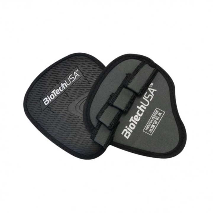 Palmare de sala, Biotech Usa, Grip Pads Negru/Gri, Marime universala