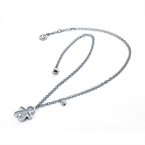 Colier Viceroy 2240C01000, dama, inox argintiu, cristale