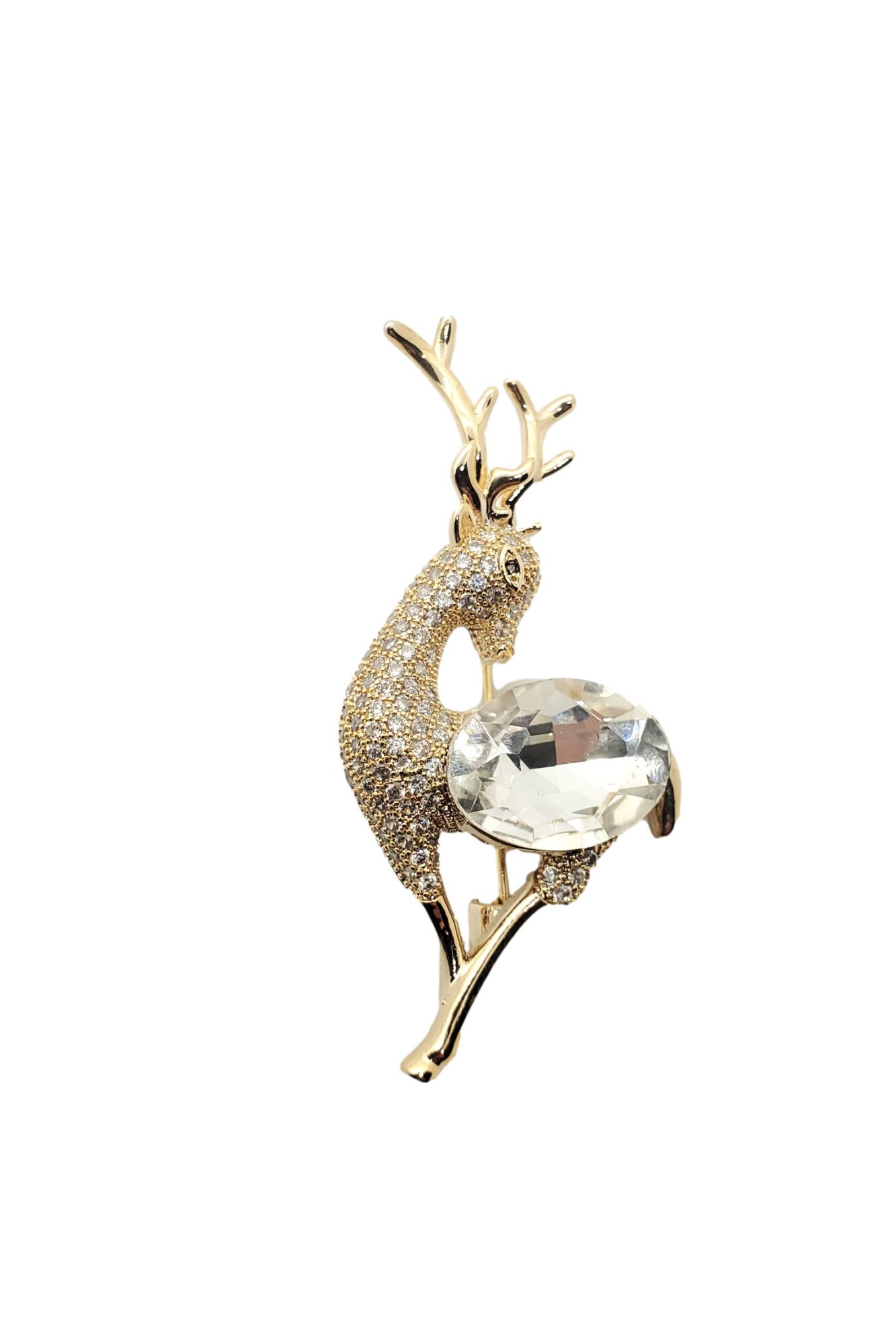 Brosa BAMBI ,, auriu,inox placat cu aur de 14K, 25 g, Cutie