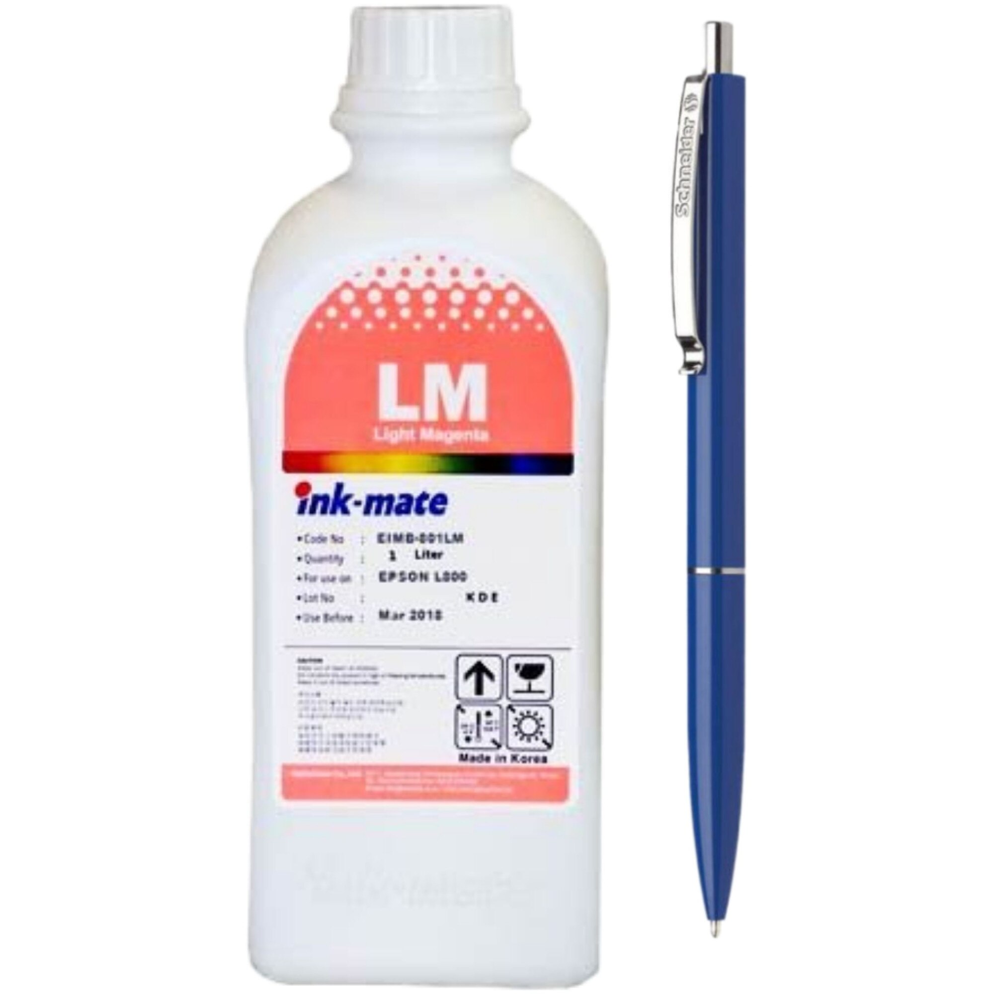 Flacon cerneala plotter InkMate compatibil HP C9471A (91) Light Magenta 1000ml si Pix Schneider