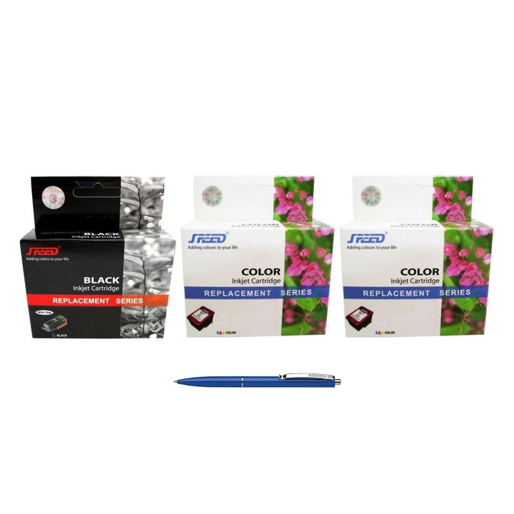 A HP 1x N9K08AE (304XL) fekete és 2x N9K07AE (304XL) színes és Schneider tintával kompatibilis gyors tintapatroncsomag