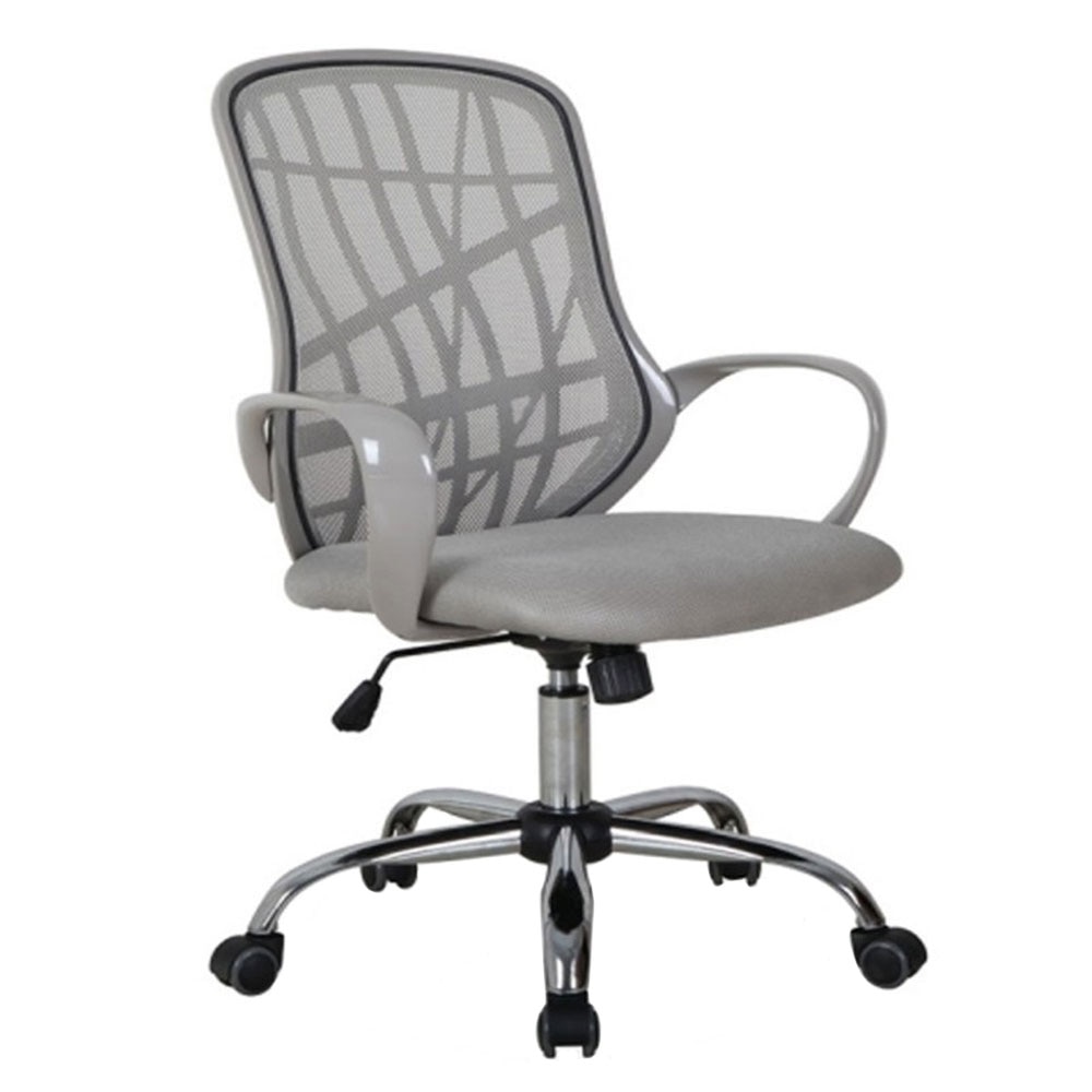 Scaun directorial gri, spatar mesh, sezut stofa AX Spider