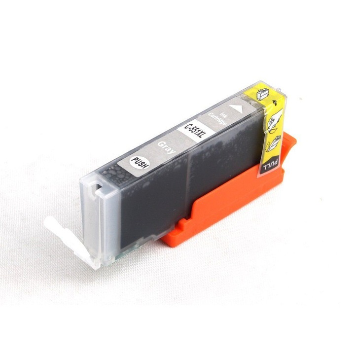 Cartus cerneala (inkjet) TIN compatibil cu CANON CLI-551XL Grey - 300 pagini (12 ml - capacitate mare)