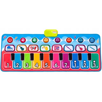 Covoras Muzical 2in1, KinderVibe, cu Functie de Inregistrare si Redare, Volum Ajustabil, Sunete de Instrumente Muzicale, Melodii Demo, 130 x 48 cm, Multicolor Covoras Muzical 2in1, KinderVibe, cu Functie de Inregistrare si Redare, Volum Ajustabil, Sunete de Instrumente Muzicale, Melodii Demo, 130 x 48 cm, Multicolor