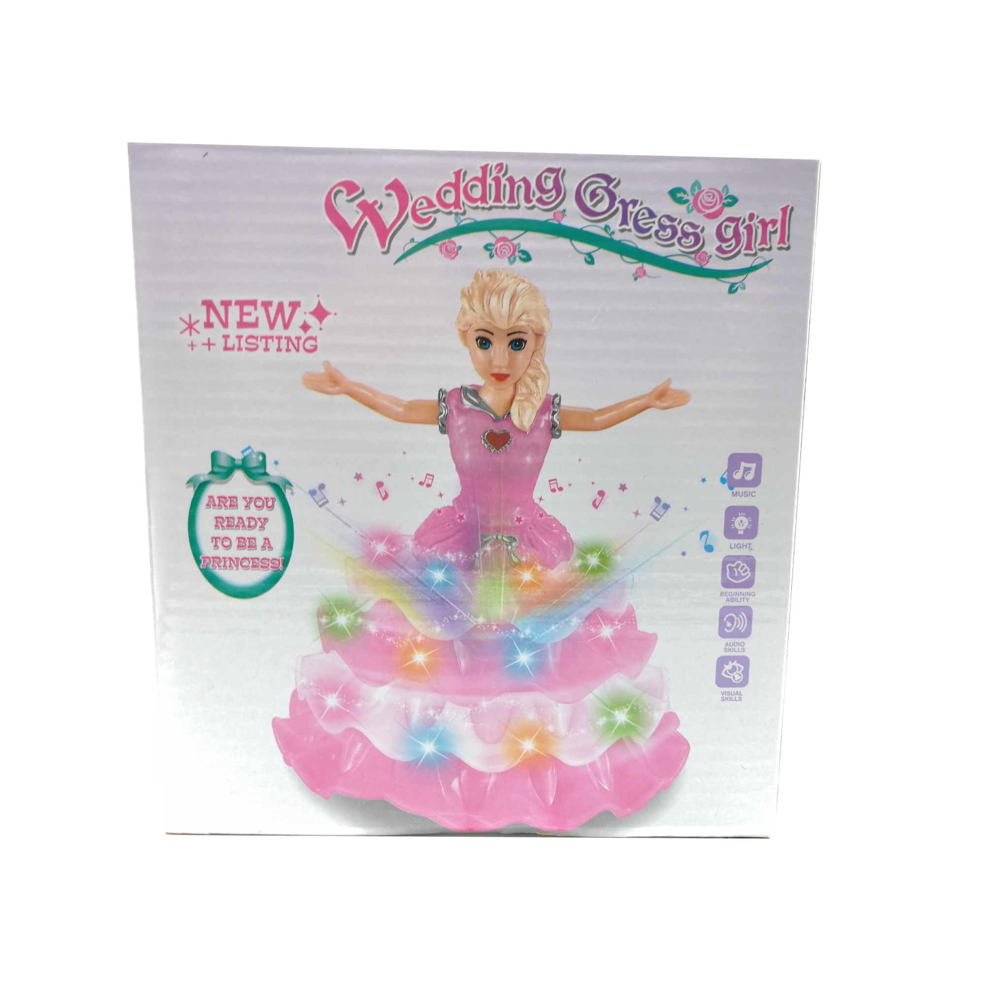 Jucarie interactiva, Wedding Dress Girl, lumineaza si danseaza