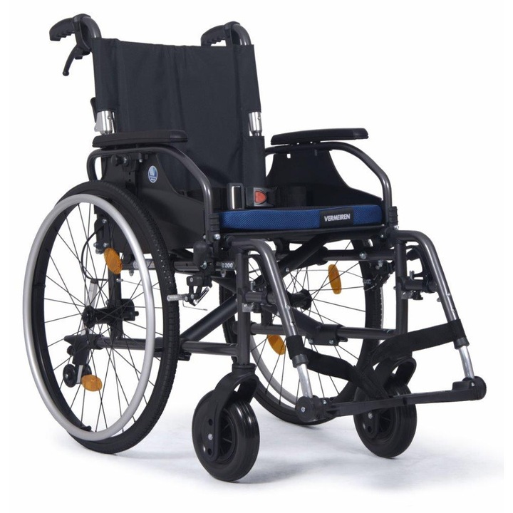 Fotoliu rulant din aluminiu Vermeiren D200 B69