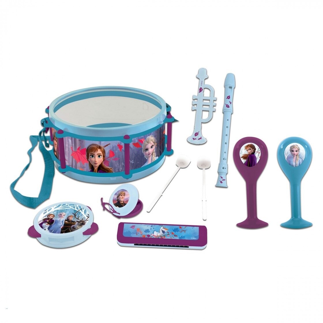 Set Frozen 7 instrumente muzicale,Multicolor