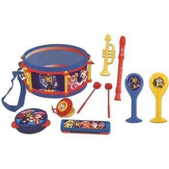 Set 7 instrumente muzicale Paw Patrol Albastru Set 7 instrumente muzicale Paw Patrol Albastru