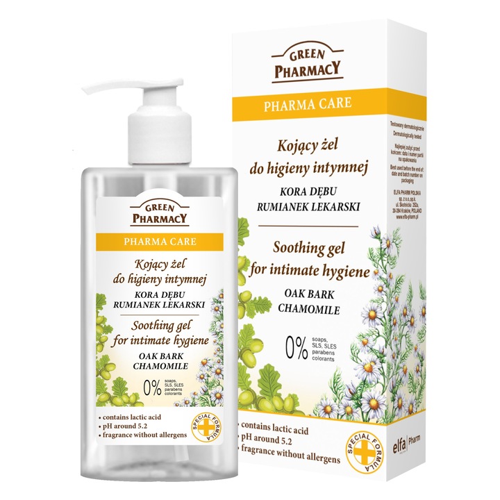 Gel pentru igiena intima din musetel, Green Pharmacy, 300 ml