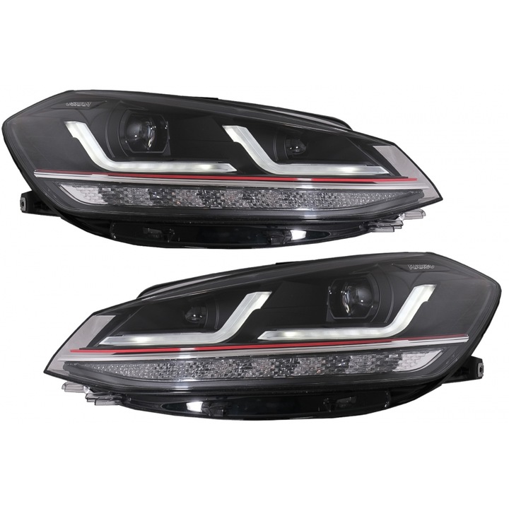 Faruri LEDriving Osram Full LED compatibil cu VW Golf 7.5 VII Facelift 2017-2020 GTI pentru halogen cu Semnal Dinamic