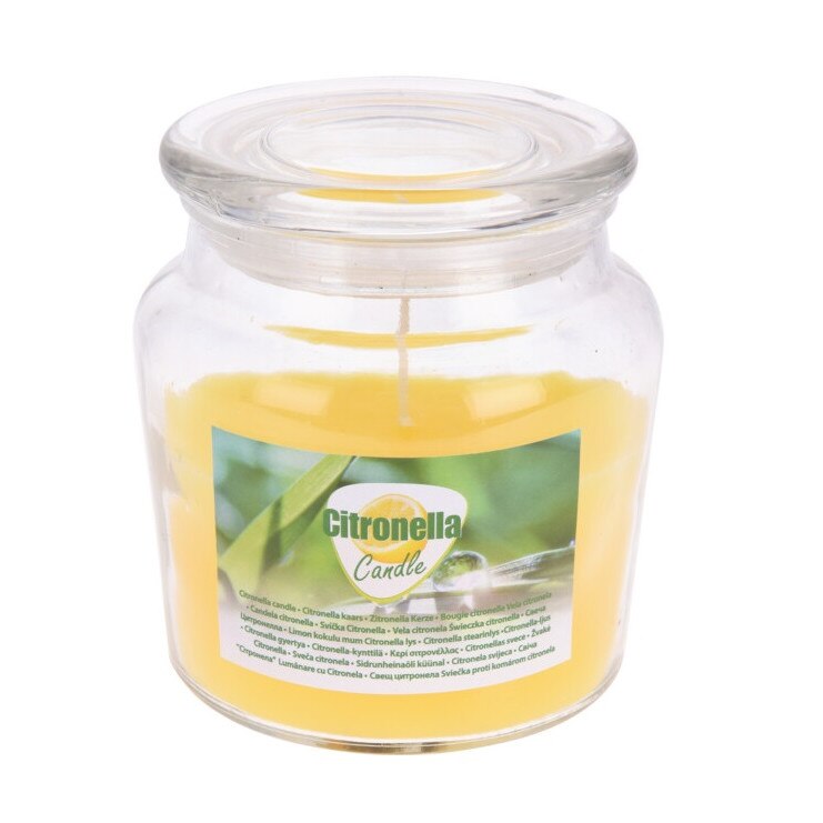 Lumanare Citronella in borcan sticla, 10x11 cm