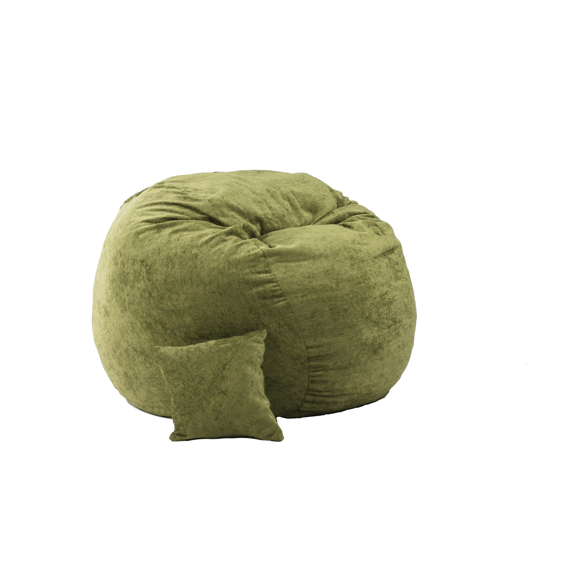 Fotoliu King Size cu Perna decorativa, Chelford Green (Gama Premium Textil) umplut cu fulgi de burete memory mix