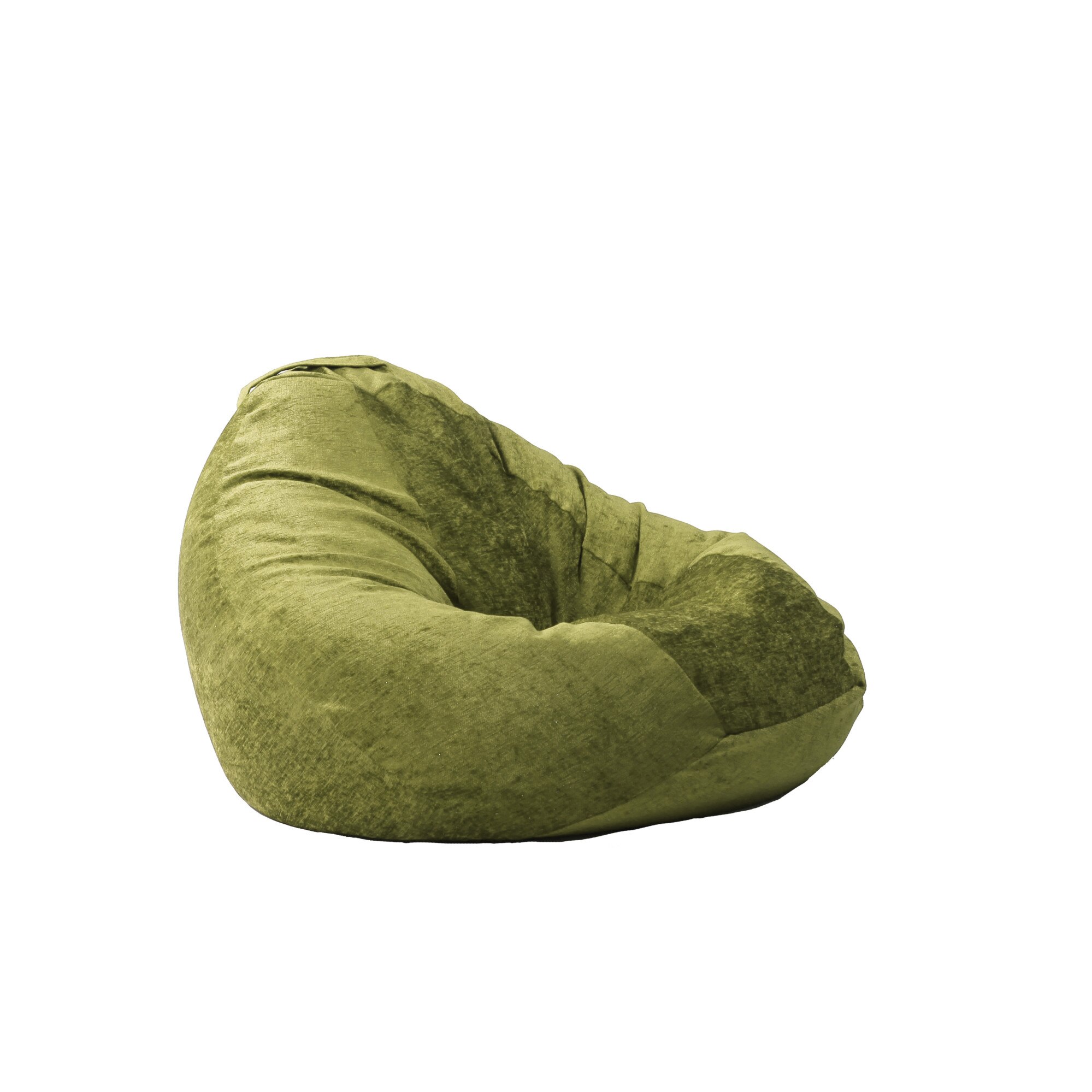 Fotoliu Pufrelax tip Sac Nirvana Gigant Gama Premium Textil, Chelford Green , husa detasabila, umplut cu perle polistiren