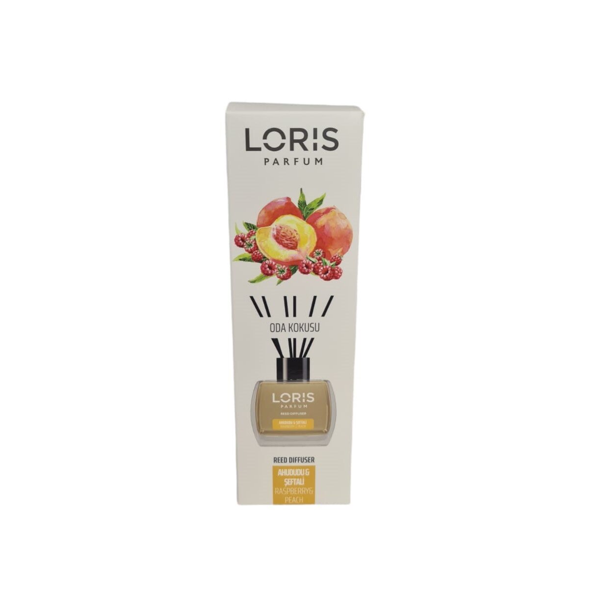 Odorizant de camera Loris 120 ml, Zmeura si Piersica