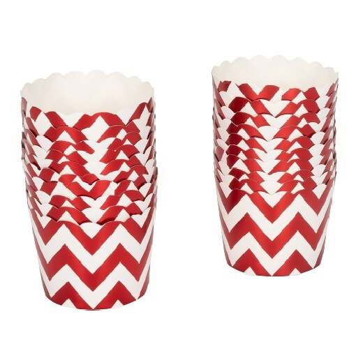 Set hartii briose alb si rosu 20 buc, Patisse