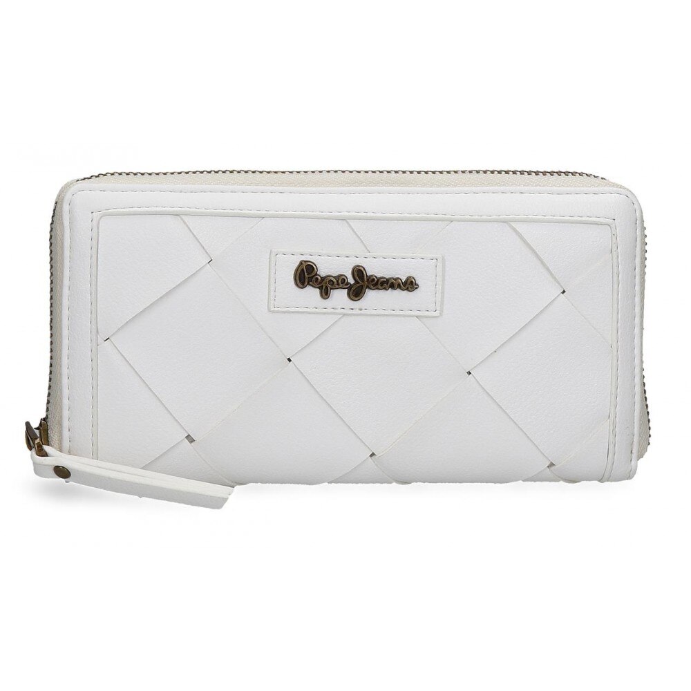 Portofel dama Pepe Jeans Cutouts, alb
