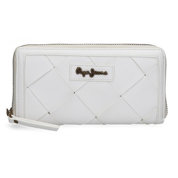 Portofel dama Pepe Jeans Cutouts, alb Portofel dama Pepe Jeans Cutouts, alb