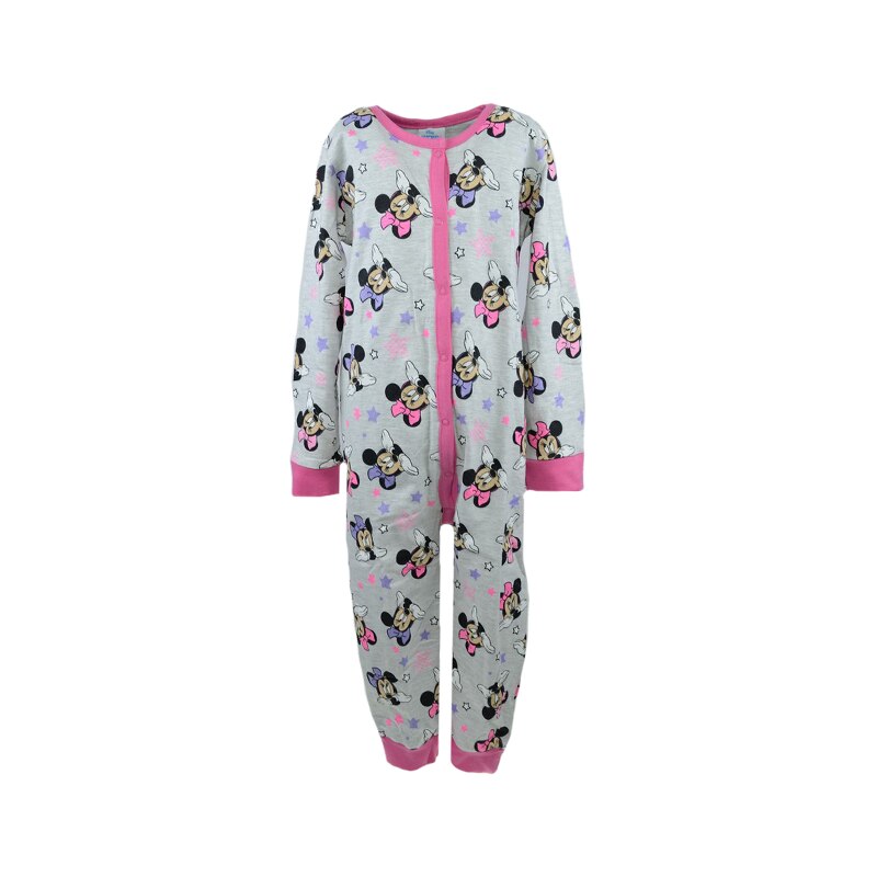 Pijama tip salopeta pentru fete E Plus M Minnie Mouse 352204, Gri, 98-104 cm
