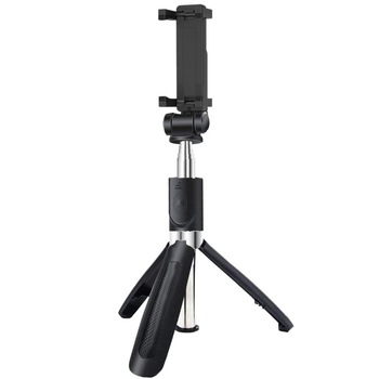 Suport 2-in-1 Trepied si Selfie Stick Extensibil pentru Telefon cu Actionare prin Bluetooth si Telecomanda Detasabila Suport 2-in-1 Trepied si Selfie Stick Extensibil pentru Telefon cu Actionare prin Bluetooth si Telecomanda Detasabila