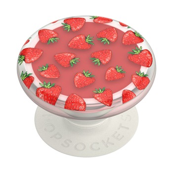 Suport Stand Adeziv Popsocket PopGrip pentru telefon, Strawberry Feels (has Lip Balm) Suport Stand Adeziv Popsocket PopGrip pentru telefon, Strawberry Feels (has Lip Balm)
