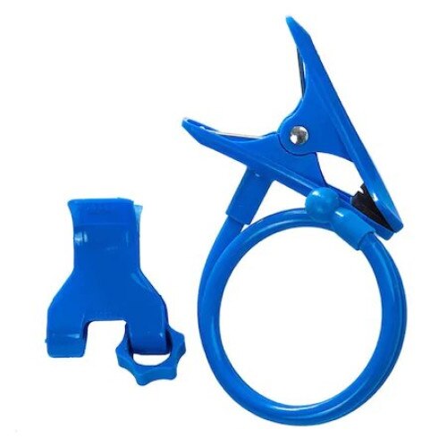 Suport flexibil cu rotatie 360° , brat si clema metalica ,50 cm , Albastru