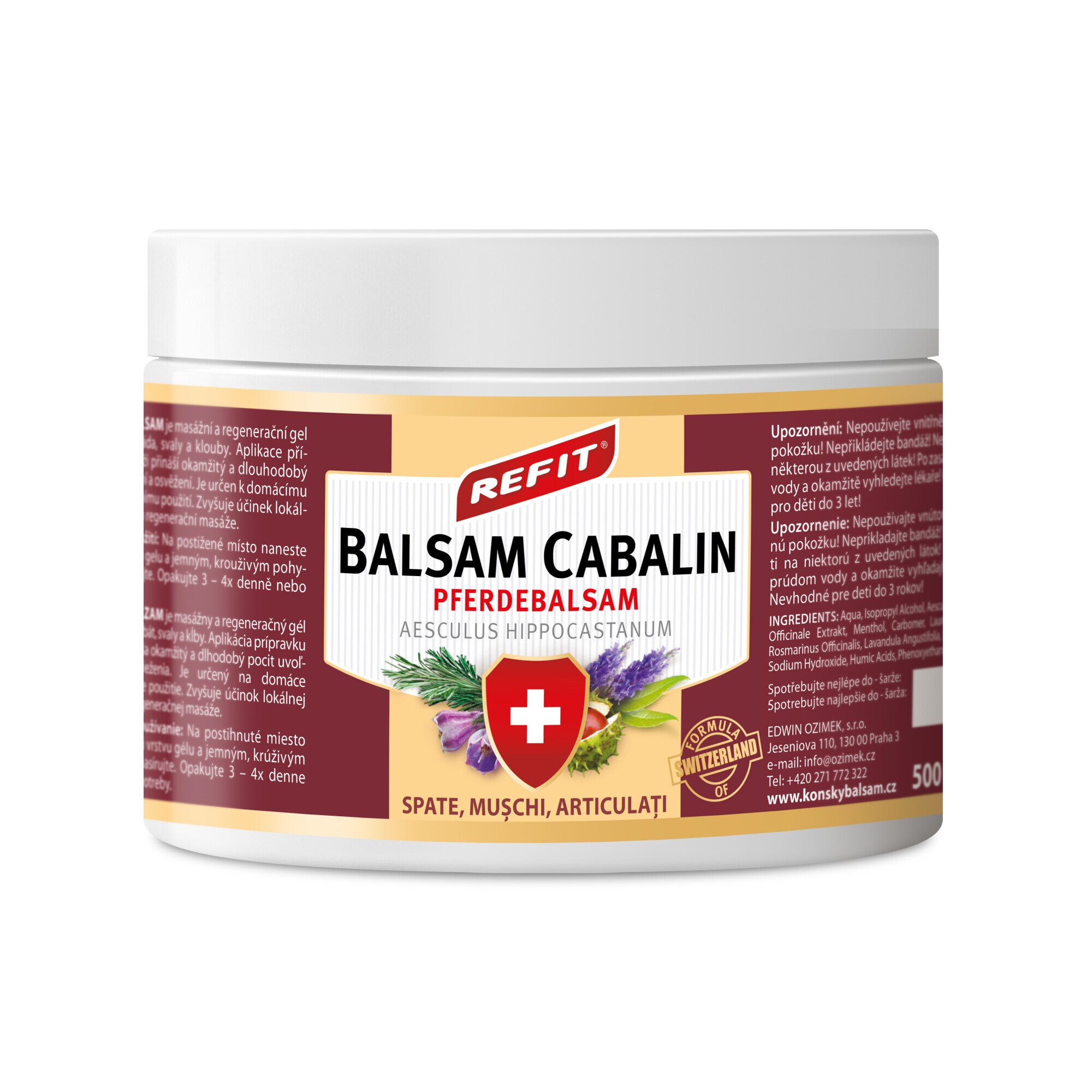 Balsam cu extract din plante, Refit, 500 ml