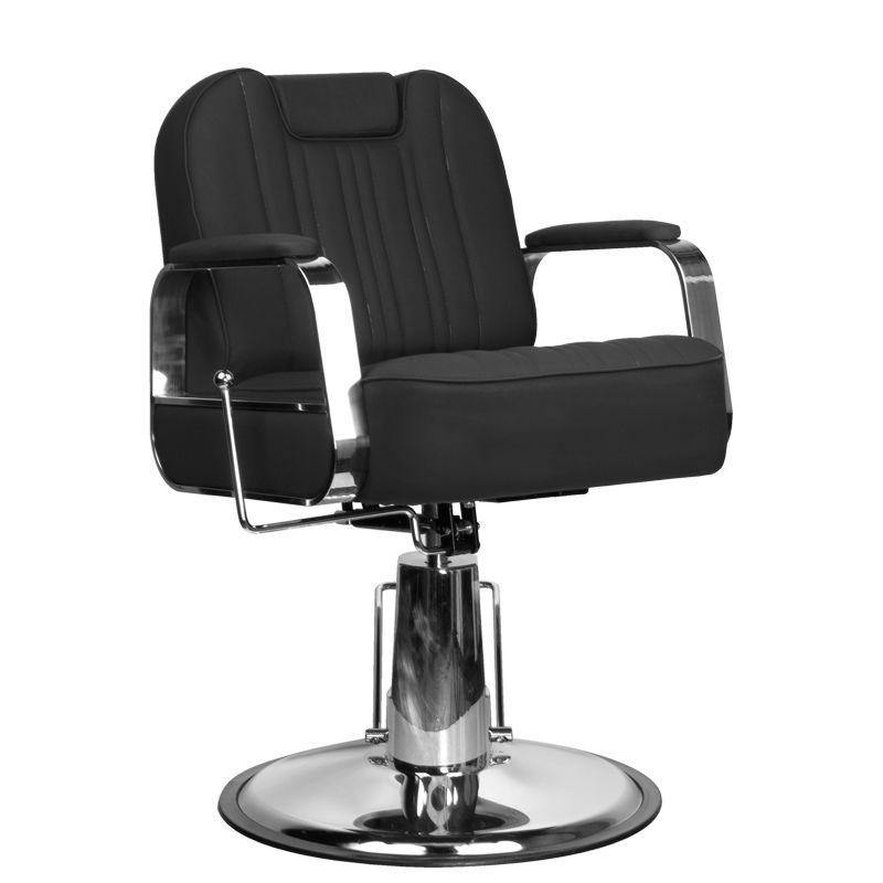 Scaun Barber, Frizerie, Gabbiano, Rufo, Negru 60X50X108 CM