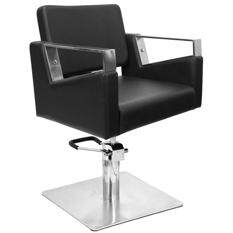 Scaun Coafura, WNR, Vilnius, Negru, cu Pompa Hidraulica 52X52X65 CM