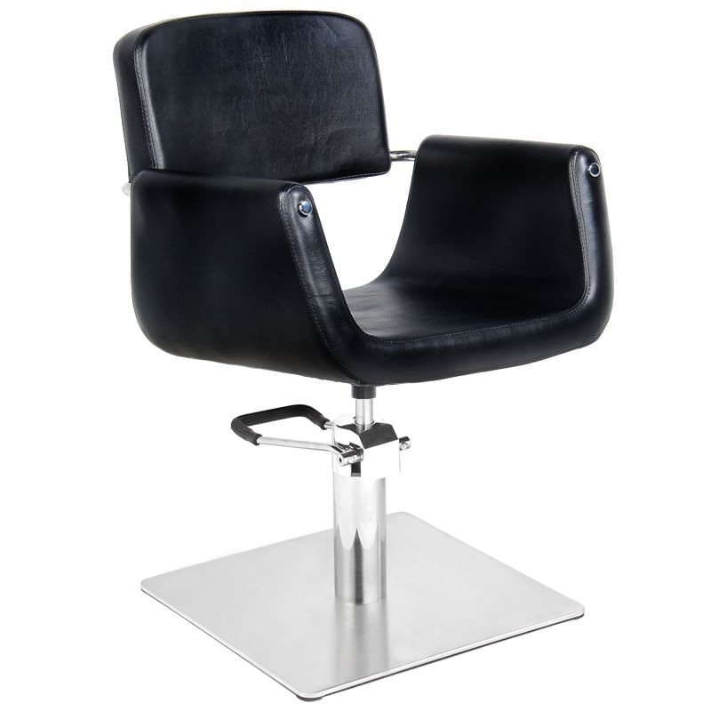 Scaun de Coafura, WNR, Helsinki, Negru, cu Pompa Hidraulica, 62x60x90