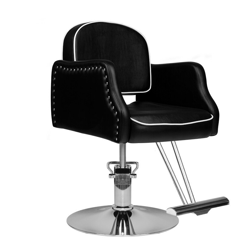 Scaun de Coafura, WNR, HS24, Negru, Cu Pompa Hidraulica, 60x60x100 cm