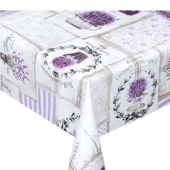 Fata de masa tip musama Pufo, model cu lavanda, 130 x 170 cm Fata de masa tip musama Pufo, model cu lavanda, 130 x 170 cm