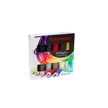 Set ata de cusut, 12 papiote, multicolor, Ackermann Set ata de cusut, 12 papiote, multicolor, Ackermann