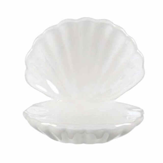 Decoratiune suport bijuterii Pufo Pearl, ceramica, alba