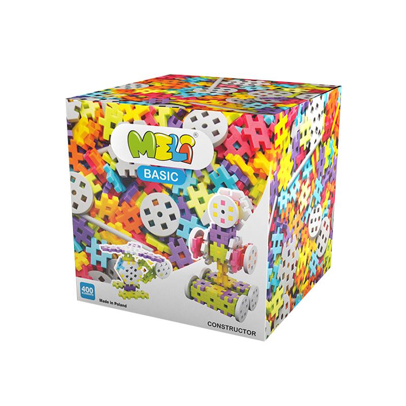 Set de constructie creativa Constructor 400 piese, Meli
