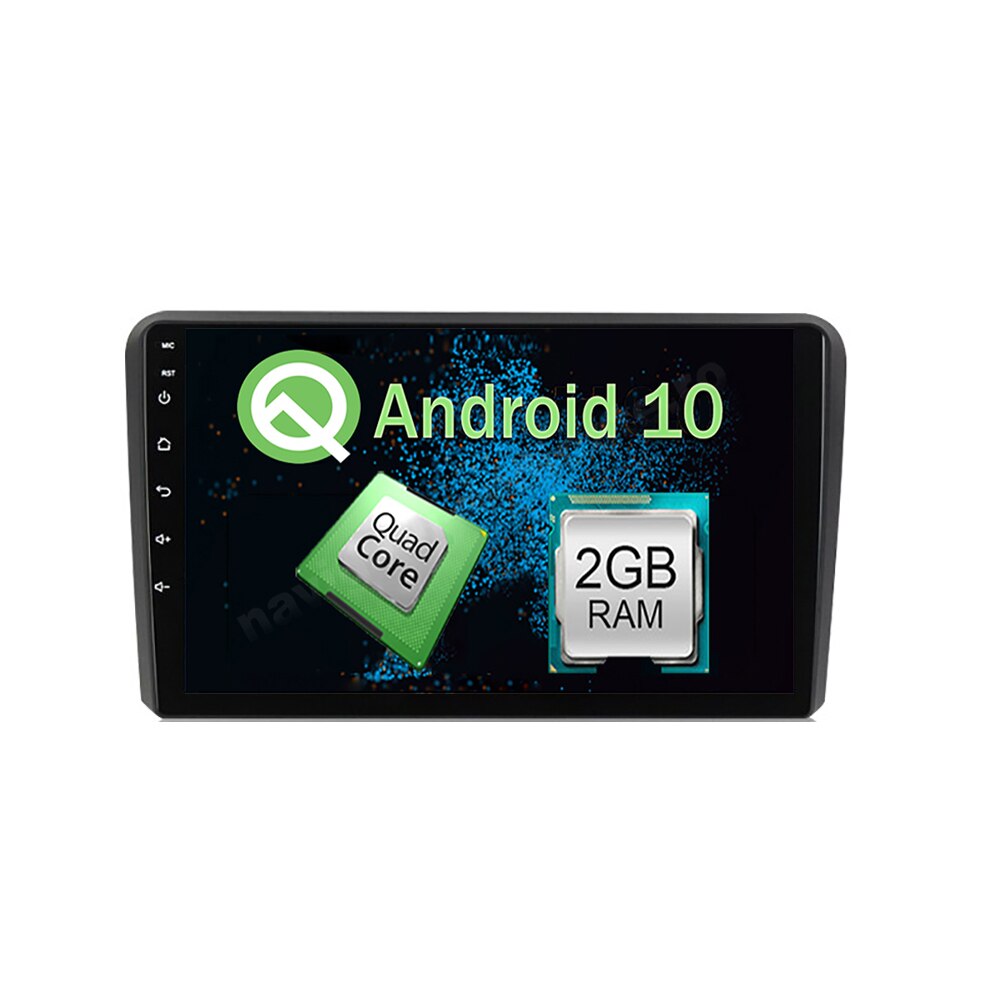 Navigatie Android Audi A3 2GB Ram Ecran 9 inch NAVD-AC9048
