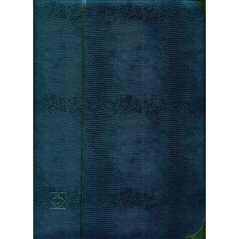 Clasor timbre Leuchtturm 64 pagini negre, A4, coperta albastru