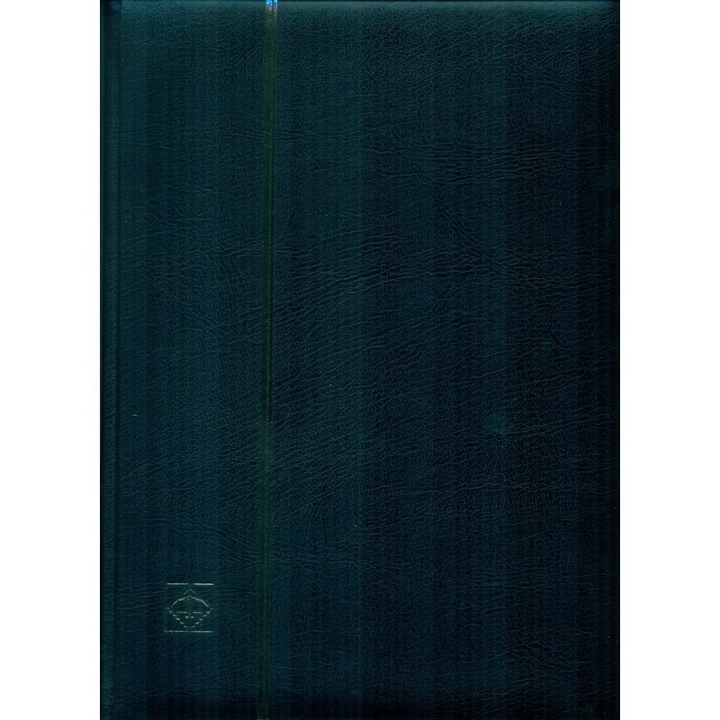 Clasor timbre Leuchtturm 64 pagini negre, A4, coperta neagra, seria Comfort 310289