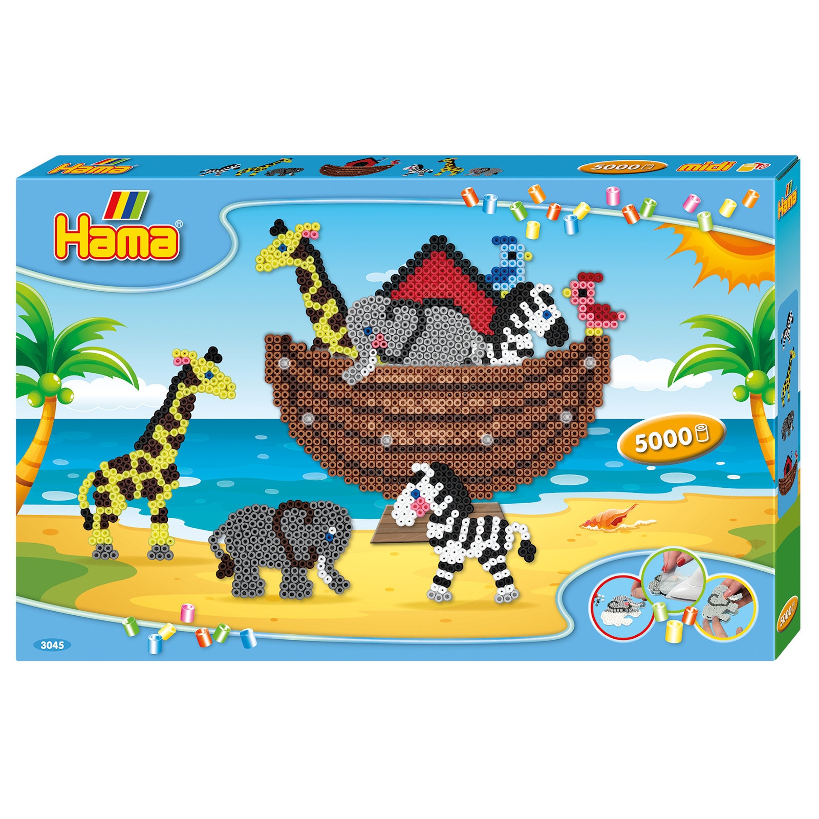 Margele de calcat Hama Midi 5000 in cutie, Arca lui Noe