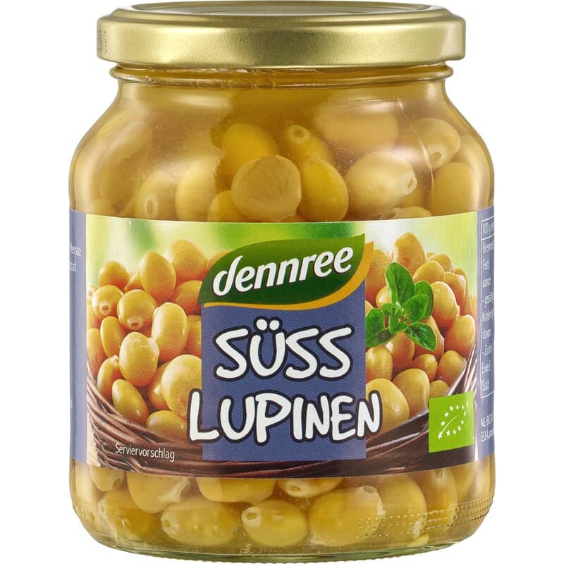 Boabe de lupin bio 340g, Dennree