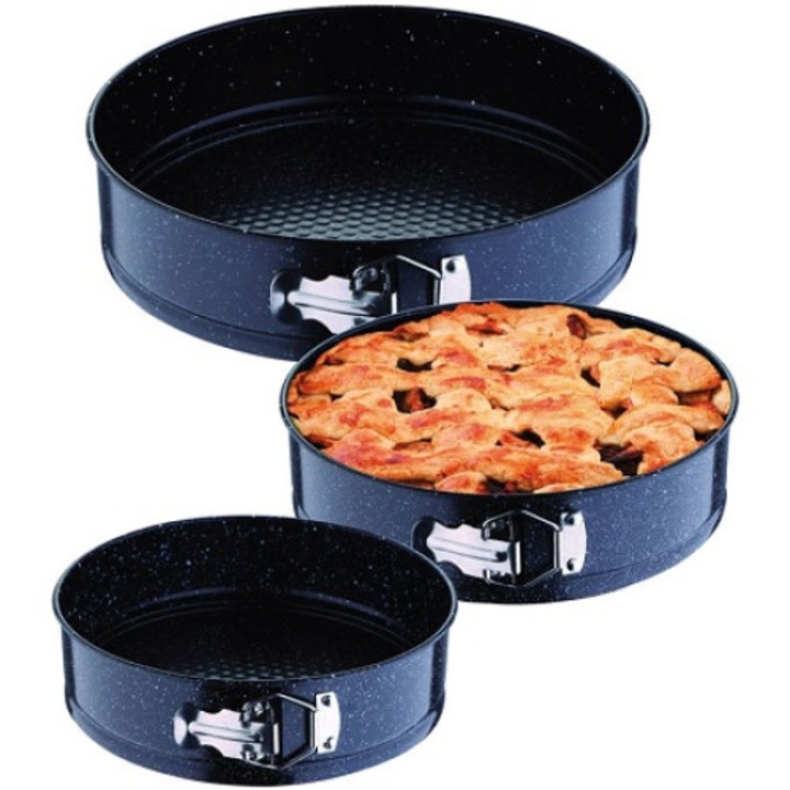 Set 3 tavi pentru copt rotunde