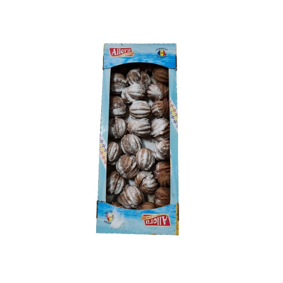 Nuci cacao cu crema de cacao si aroma de rom , Allora , cutie 0,5kg